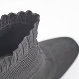 Hermes Black Knit Boots Size 37