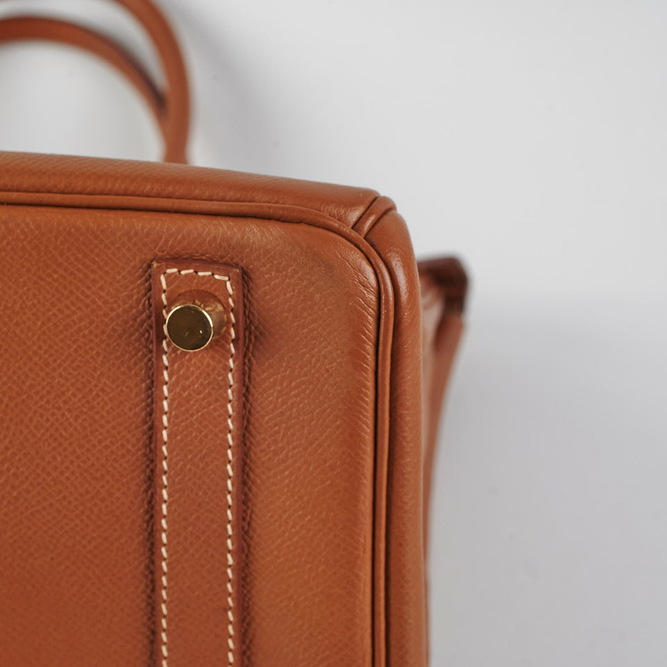 Hermes Birkin 30 Gold Epsom - B Square 1998