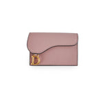 Christian Dior Saddle Bloom  Holder Pink