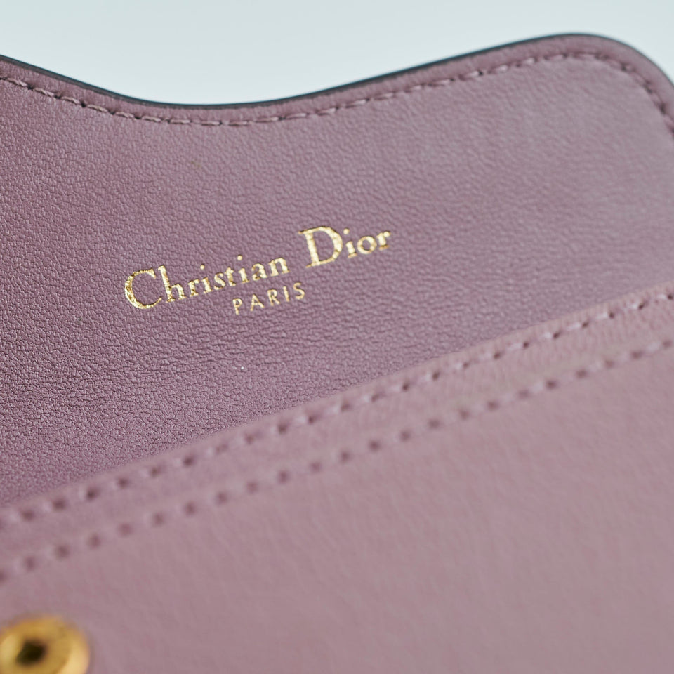 Christian Dior Saddle Bloom  Holder Pink
