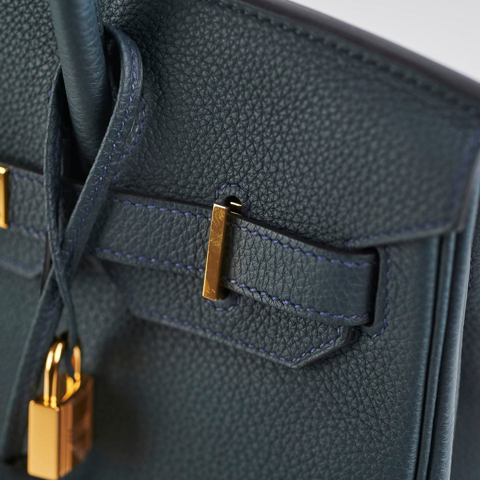 Hermes Birkin 30 GHW Vert Rousseau Togo -D Stamp