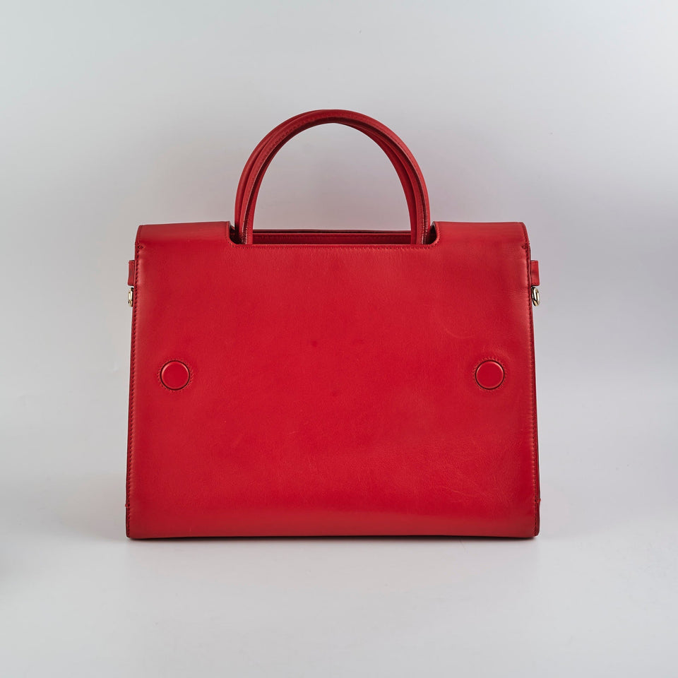 Dior Medium Diorever Tote Bag Red