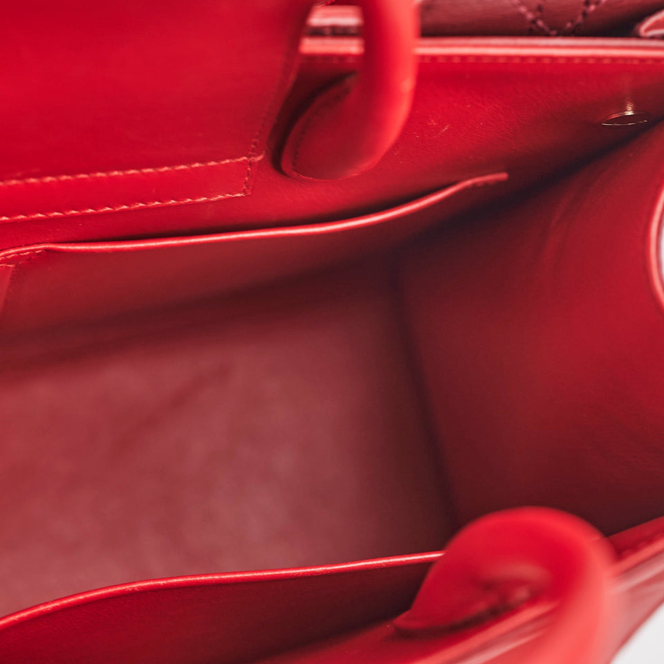 Dior Medium Diorever Tote Bag Red