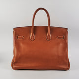 Hermes Birkin 35 Courchevel Gold GHW Square A Stamp