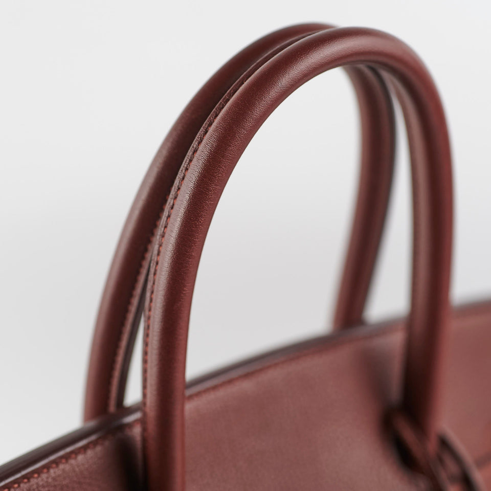 Hermes Birkin 35 Fjord Dark Brown Stamp A Square