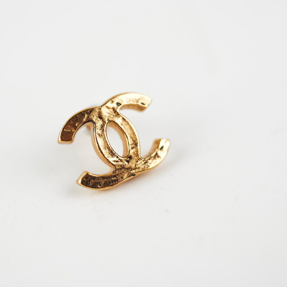 Chanel Mini CC Gold Earrings