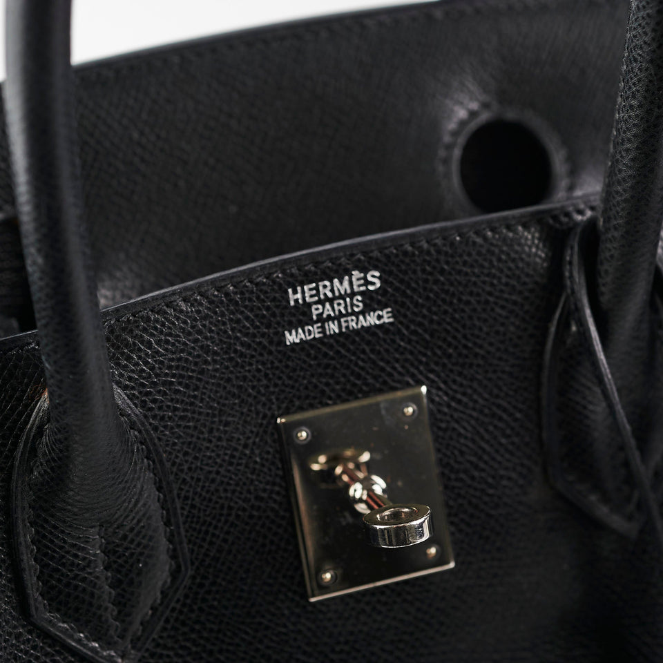 Hermes Birkin 30 Noir Epsom - Square G (2003)