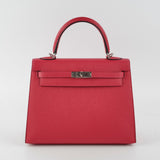Hermes Kelly 25 Sellier Epsom Verso Framboise/Prune