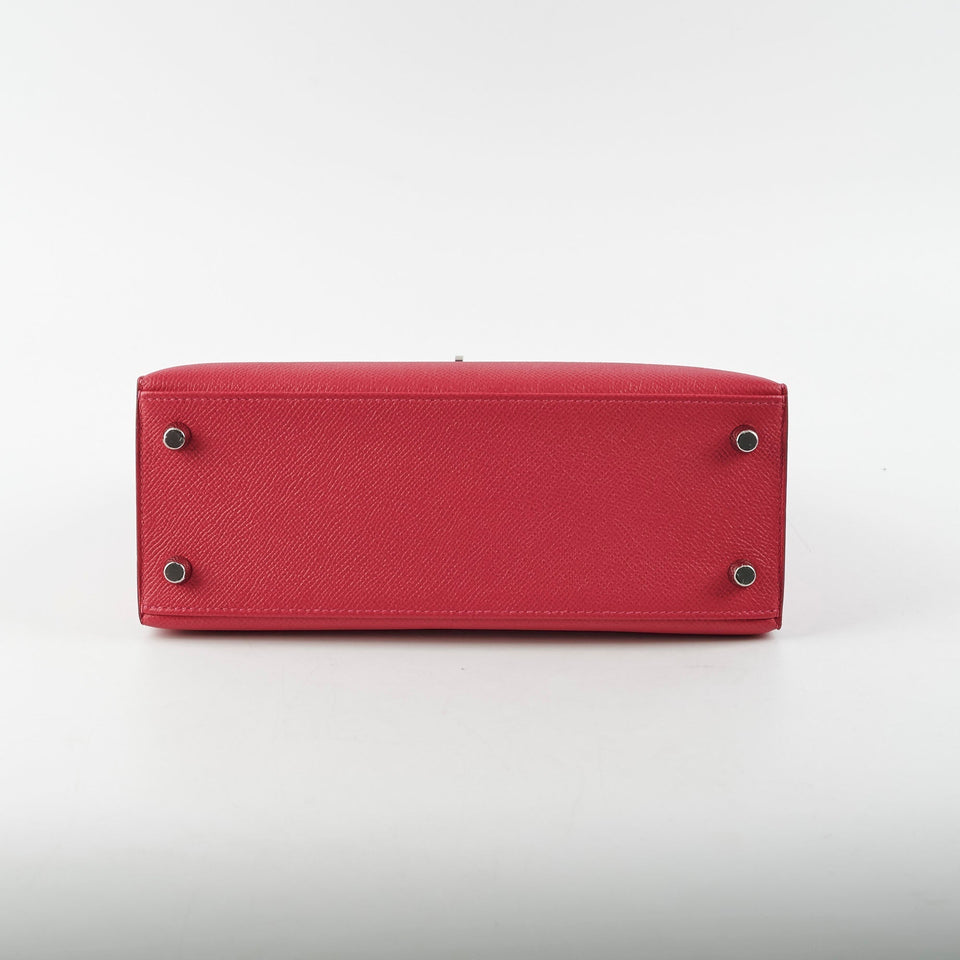 Hermes Kelly 25 Sellier Epsom Verso Framboise/Prune