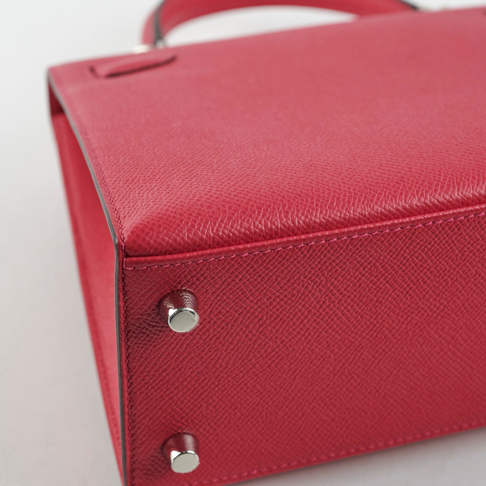 Hermes Kelly 25 Sellier Epsom Verso Framboise/Prune