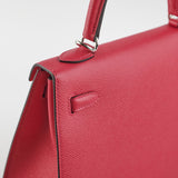 Hermes Kelly 25 Sellier Epsom Verso Framboise/Prune