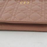 Christian Dior Caro Every Pouch Clutch Rose Nude