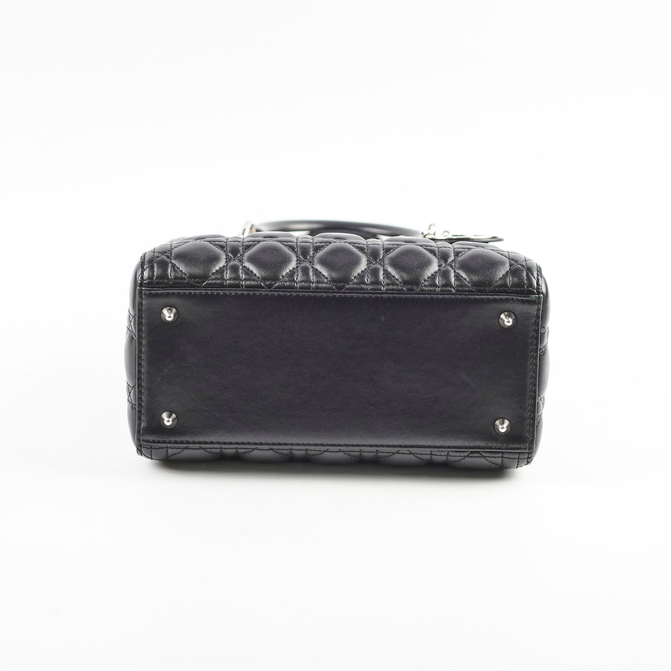 Christian Dior Lady Dior lambskin Black