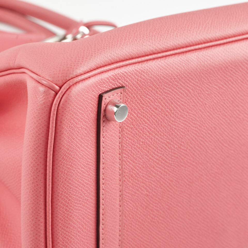 Hermes Birkin 30 Rose lipstick X Stamp
