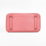 Hermes Birkin 30 Rose lipstick X Stamp