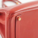 Hermes Hac Birkin 32 Rouge H Stamp 2004