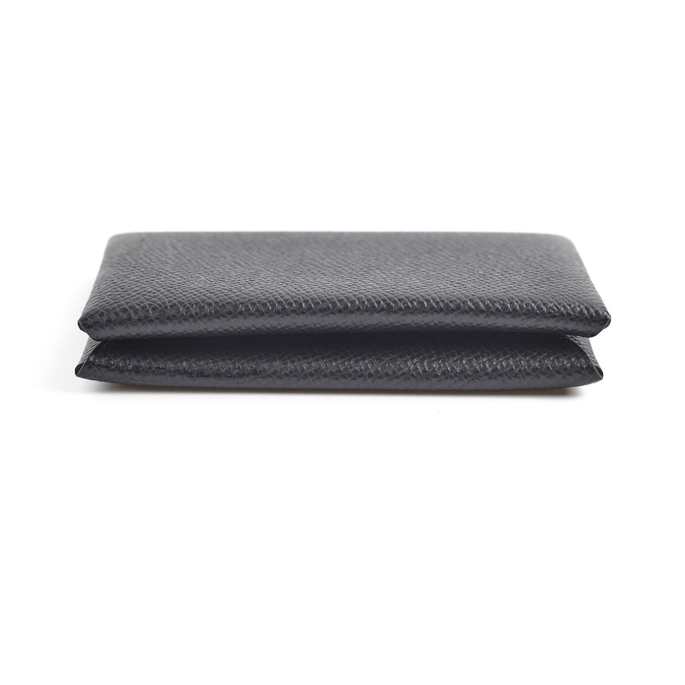Hermes Calvi Card Holder Black