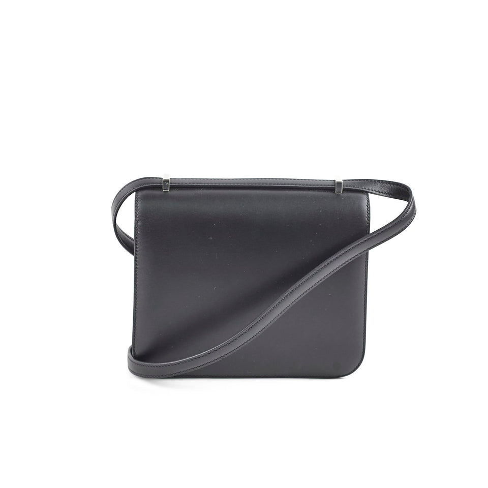 Hermes Constance Limited Edition 18 Noir Optique Veau Monsieur Enamel Hardware C stamp