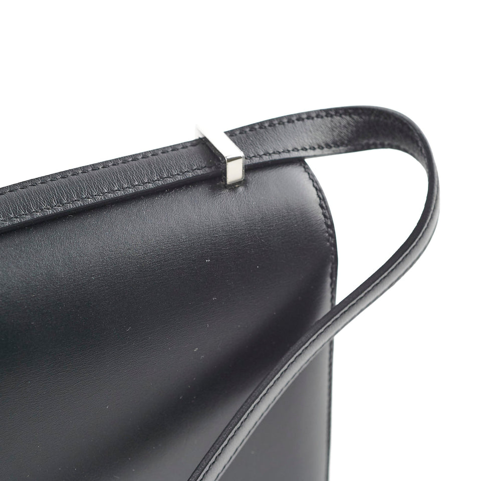 Hermes Constance Limited Edition 18 Noir Optique Veau Monsieur Enamel Hardware C stamp