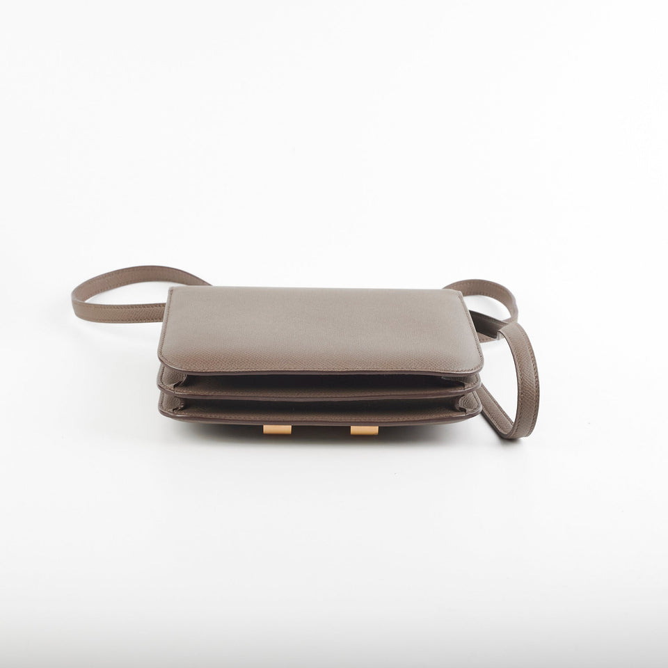 Hermes Constance 18 Etain Epsom Crossbody Bag