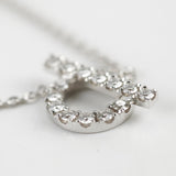 Hermes Finesse Necklace Pendant White Gold Diamonds