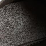 Hermes Kelly 35 Clemence Chocolate Square O Stamp