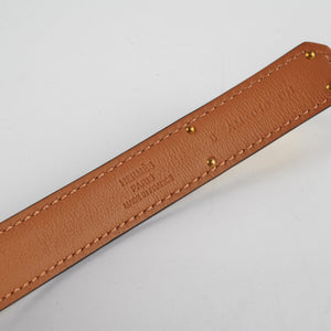 Hermes Kelly 18 Epsom Gold Belt