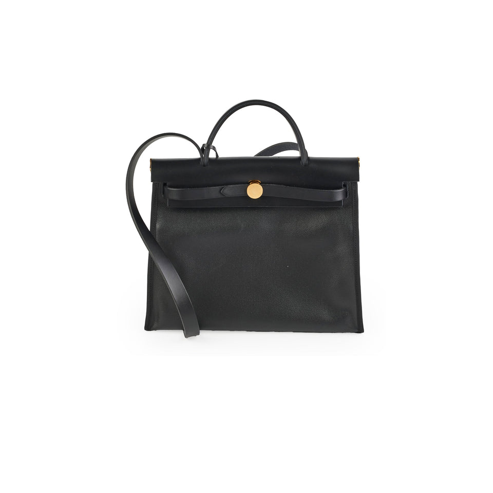 Hermes Herbag 31 Black - Stamp B
