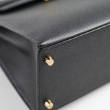 Hermes Kelly 28 Epsom Black C Stamp