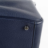 Hermes Lindy 26 Bleu Sapphire Clemence - Stamp Q Square