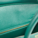 Hermes Birkin 25 Malachite Togo C Stamp