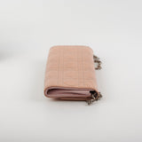 Dior Wallet On Chain Light Pink Patent