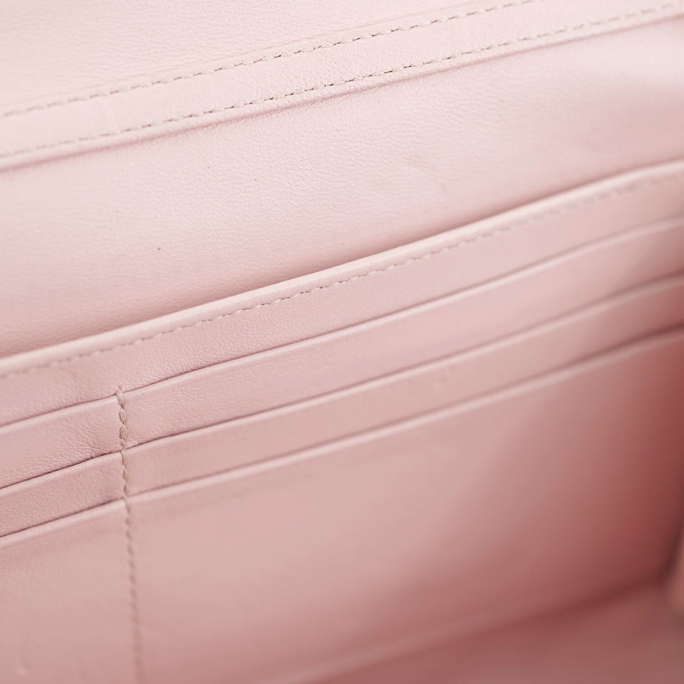 Dior Wallet On Chain Light Pink Patent