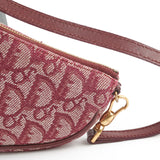 Christian Dior Mini Vintage Saddle Shoulder Bag Burgundy
