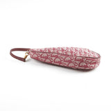 Christian Dior Mini Vintage Saddle Shoulder Bag Burgundy