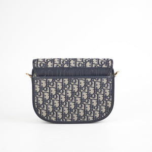 Christian Dior Medium Bobby Navy Oblique