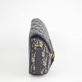 Christian Dior Medium Bobby Navy Oblique