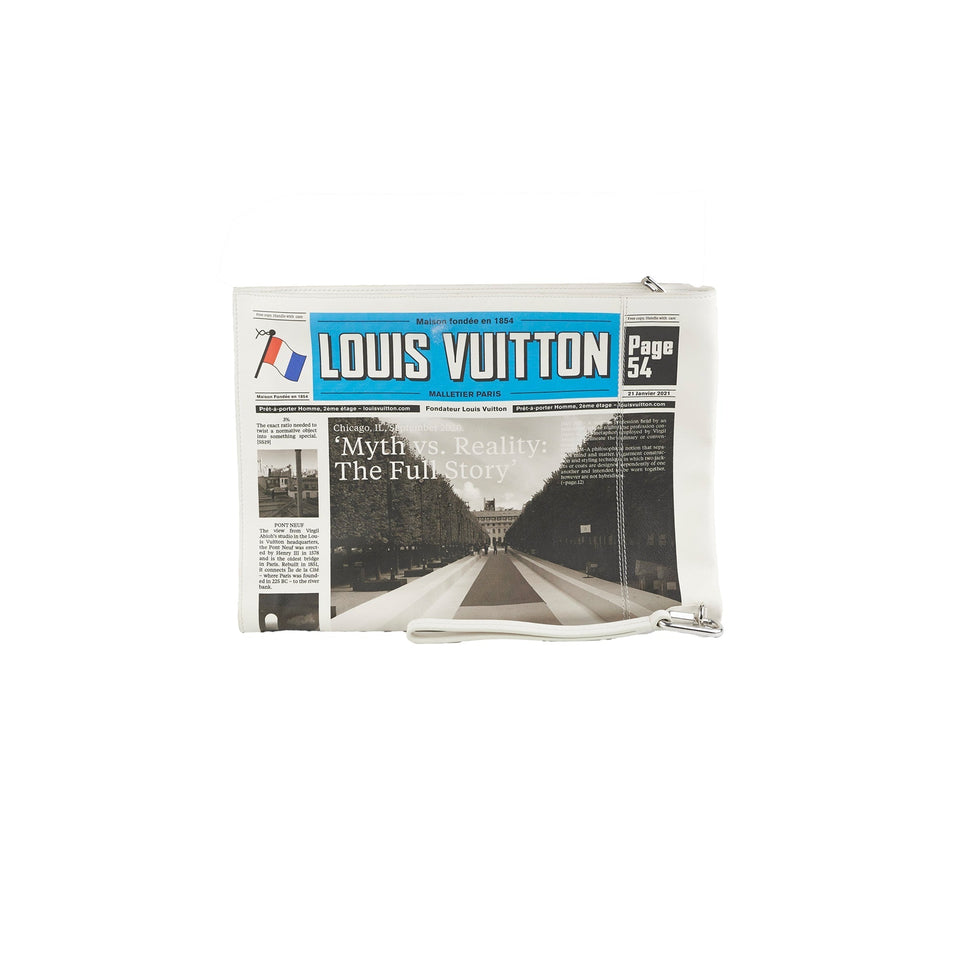 Louis Vuitton X Virgil Abloh AW21 Newspaper Clutch