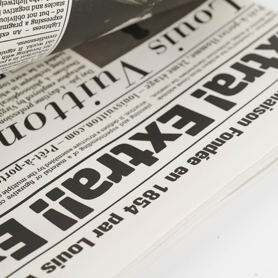 Louis Vuitton X Virgil Abloh AW21 Newspaper Clutch
