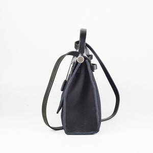 Hermes Herbag 31 Black Square G Stamp