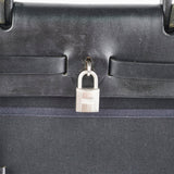 Hermes Herbag 31 Black Square G Stamp