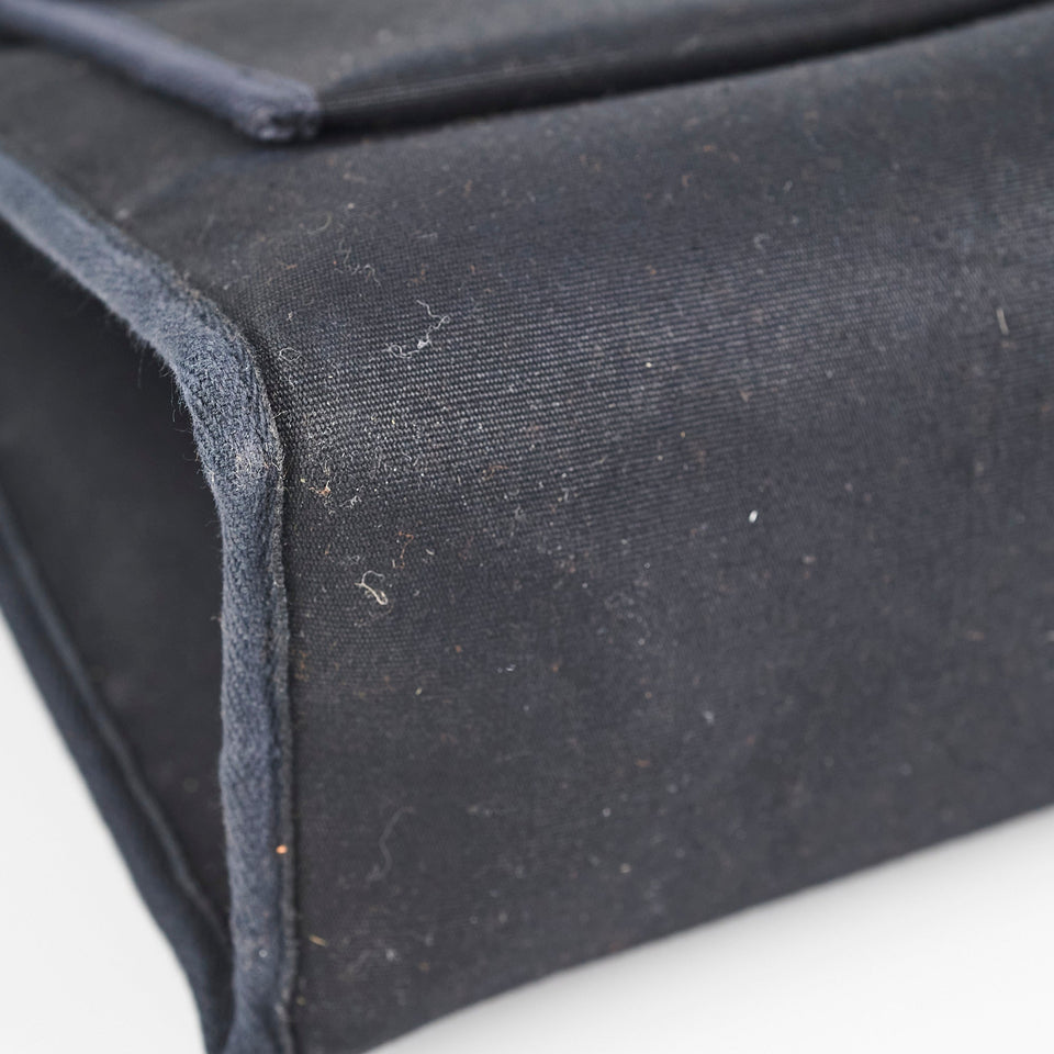 Hermes Herbag 31 Black Square G Stamp