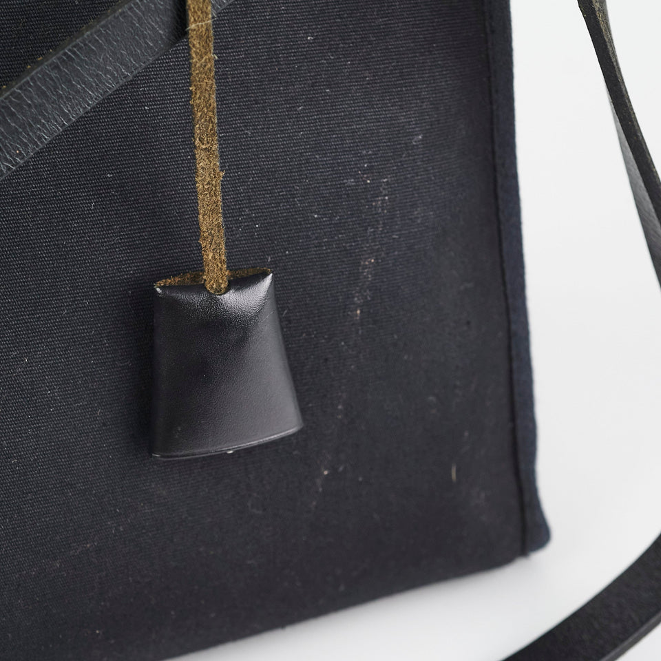 Hermes Herbag 31 Black Square G Stamp