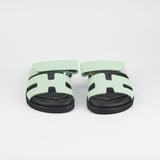 Hermes Chypre Vert Jade Sandals Size 34