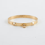 Hermes Collier De Chien 18k Yellow Gold Bracelet (Size SH)