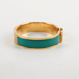 Hermes Clic H Bracelet PM Turquoise