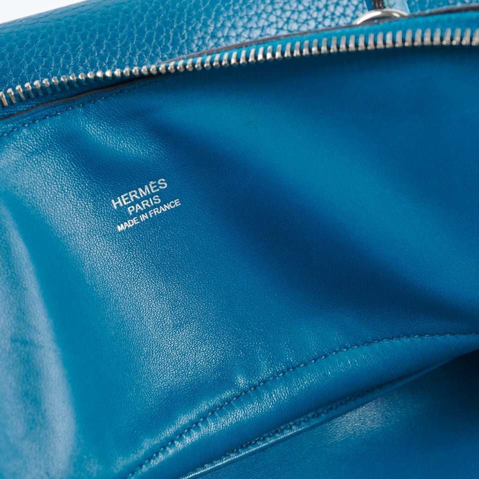 Hermes Bolide 31 Vert Bosphore Clemence G Square