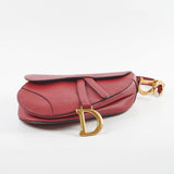 Christian Dior Saddle Bag Burgundy