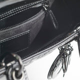 Christian Dior Small Lady Dior Patent Black