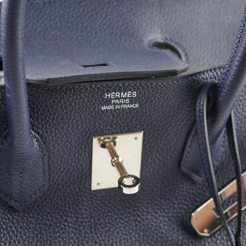 Hermes Birkin 35 Navy Blue T Stamp (2015)